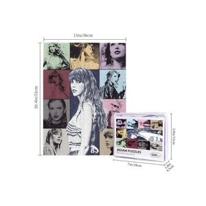 Taylor Swift "The Eras Tour" themed 500-piece jigsaw‎ puzzle